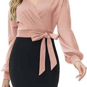 New Grace Karin pink and black dress. Size M(10)